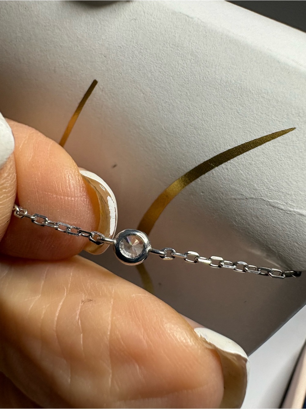 Tabitha Webb Starfish Sterling Silver Anklet w/ CZ Accents NIB - Picture 3 of 8
